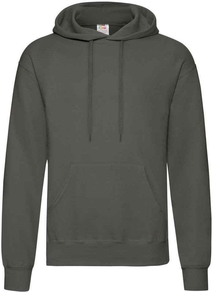 Fruit of the Loom Adult Unisex Classic Sweatshirt mit Kapuze (Light Graphite)
