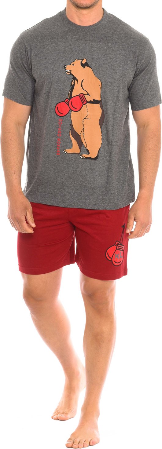 Schlafanzug für Männer mit kurzen Ärmeln und Rundhalsausschnitt KL30000