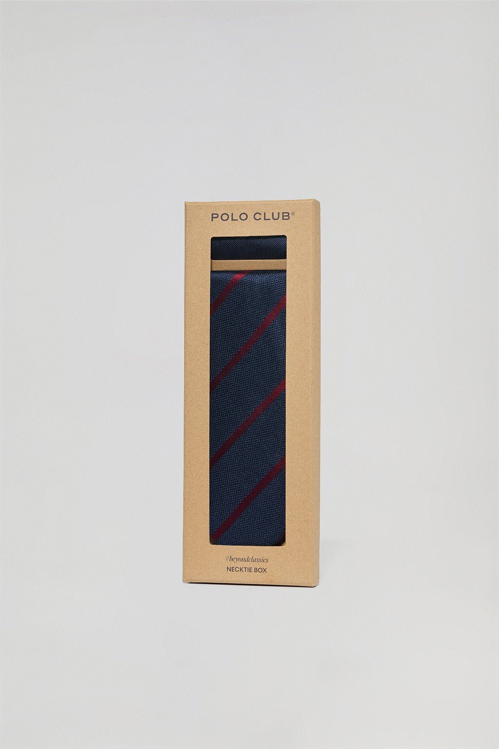 Pack mit Krawatte und Einstecktuch aus Seide mit Polo Club Stickerei