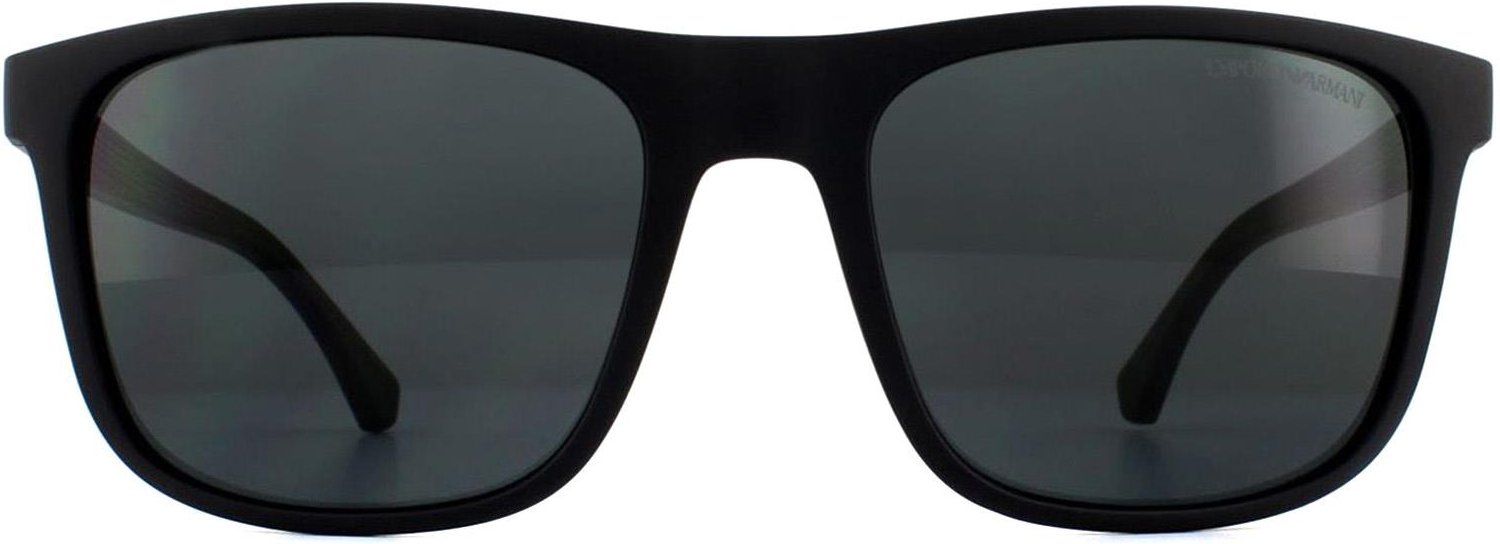Emporio Armani Sonnenbrille EA4129 504287 Matt Schwarz Grau Gradient