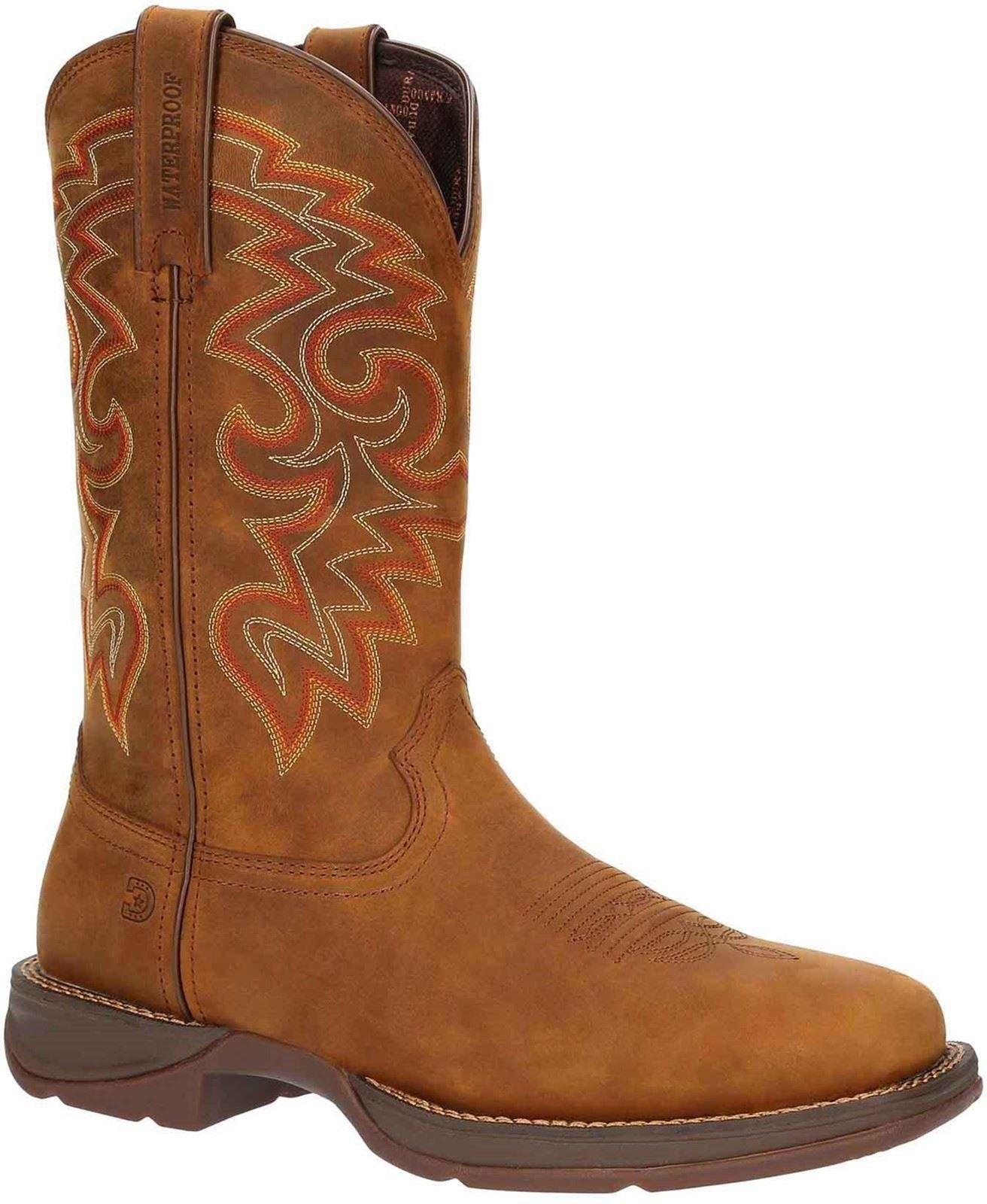 Thumbnail - Durango Rebel Leder Herren Stiefel in Rotbraun