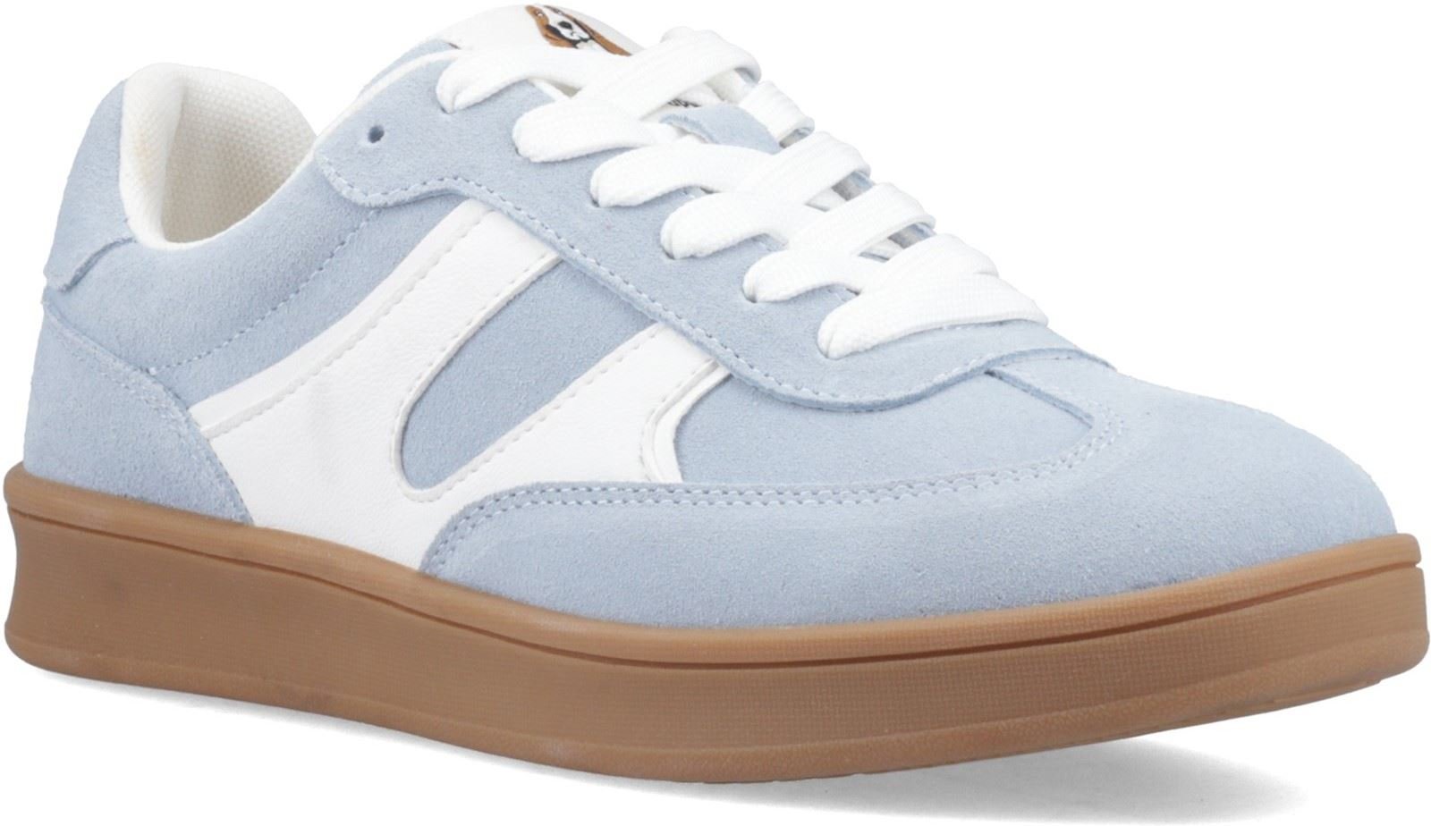 Hush Puppies Maura Wildleder Damen Sneakers Blau