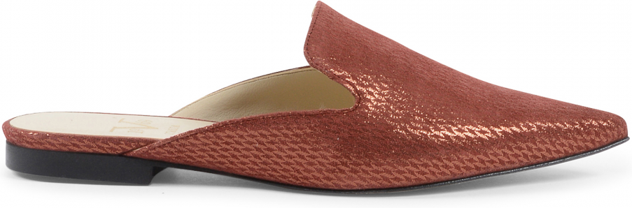 V Italia Damen Slide Braun Sabot Damita Lab Brandy