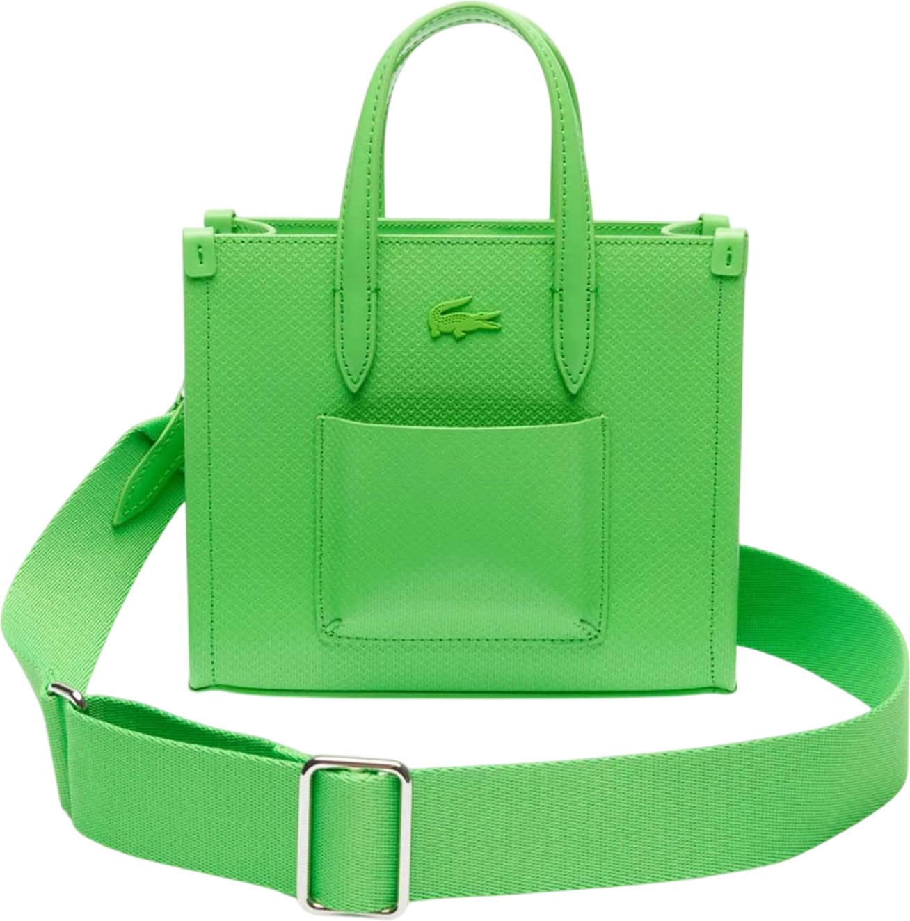 Lacoste - Tragetasche "Chantaco", Mini, Leder (Grün)