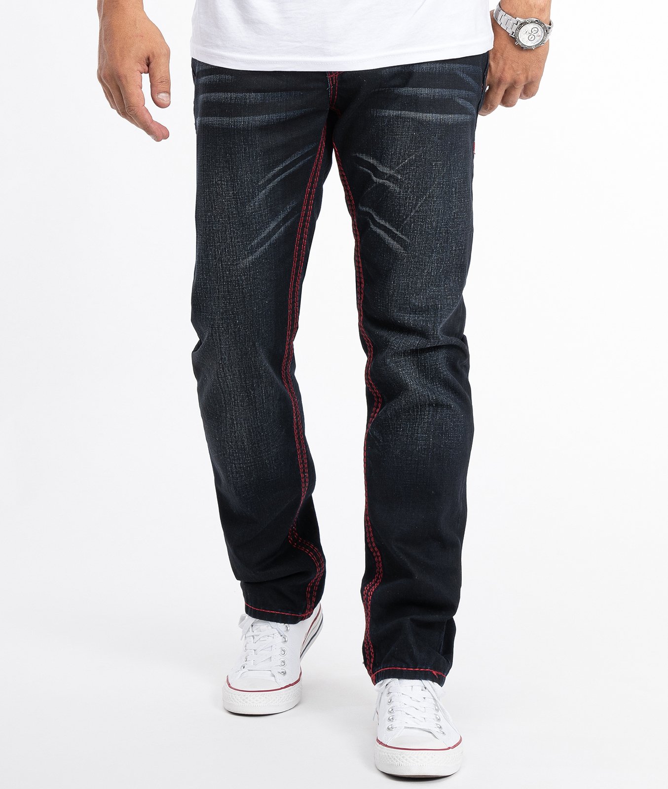 Thumbnail - Rock Creek Jeans Straight Cut Schwarz
