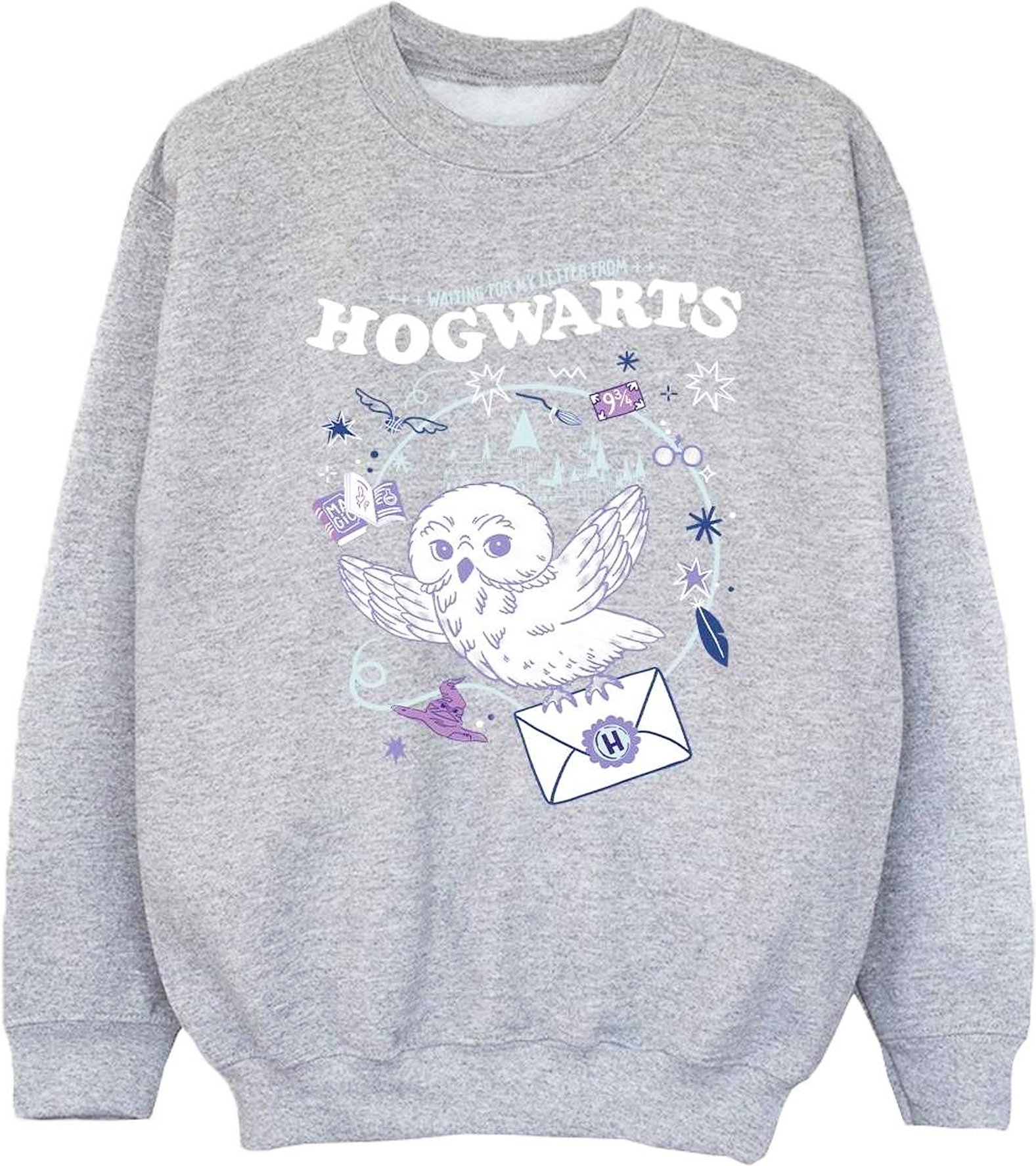 Harry Potter - "Letter From Hogwarts" Sweatshirt für Mädchen (Grau)