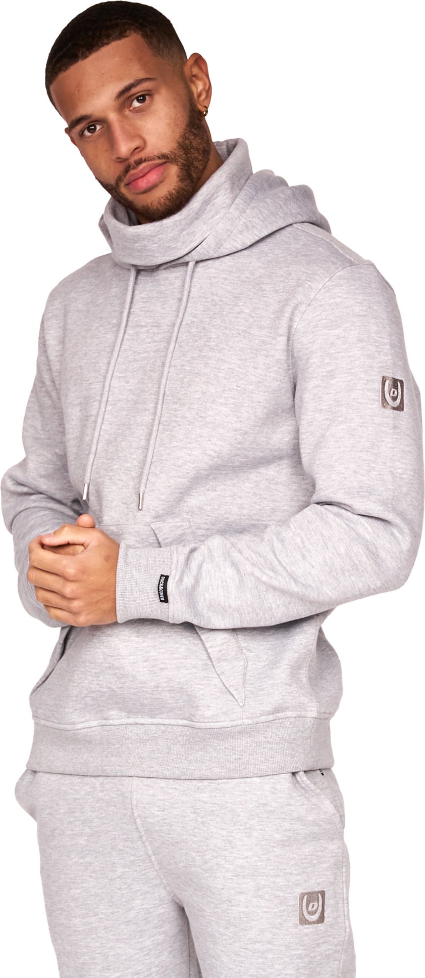 Duck and Cover - "Meleweres" Kapuzenpullover Schlauchschal für Herren (Grau meliert)