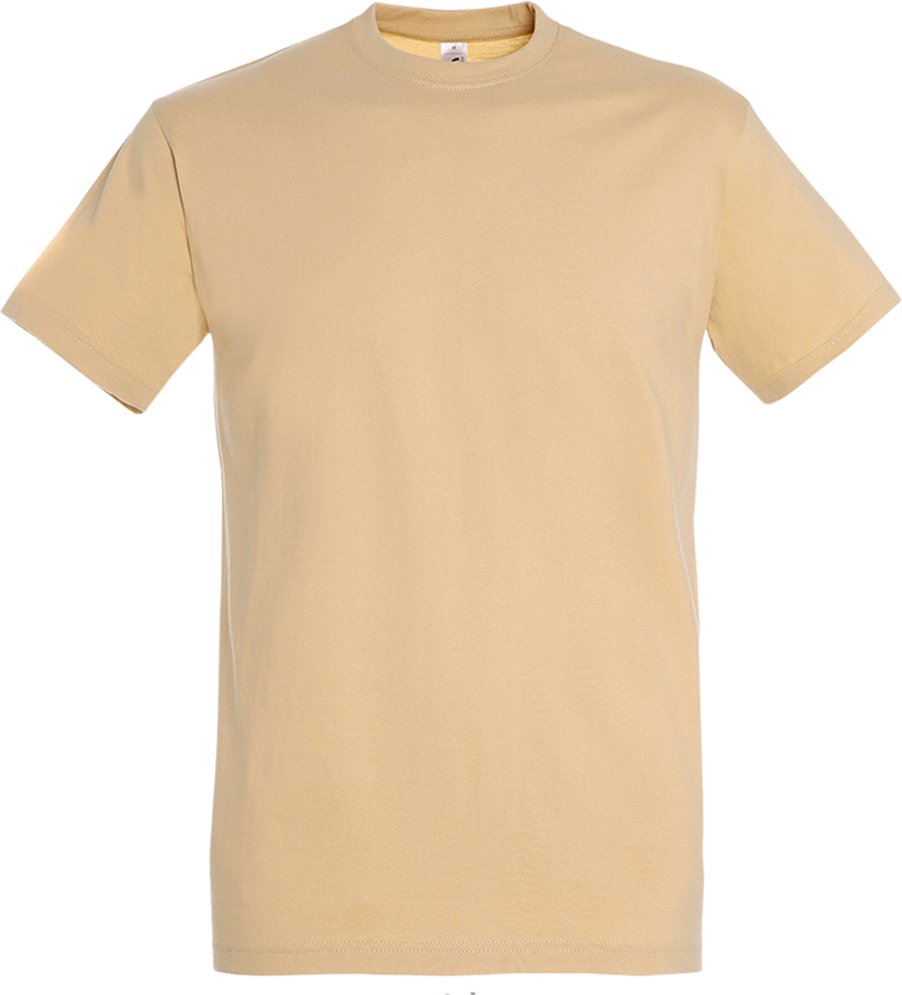 SOLS Mens Imperial Heavyweight Short Sleeve T-Shirt (Sand)