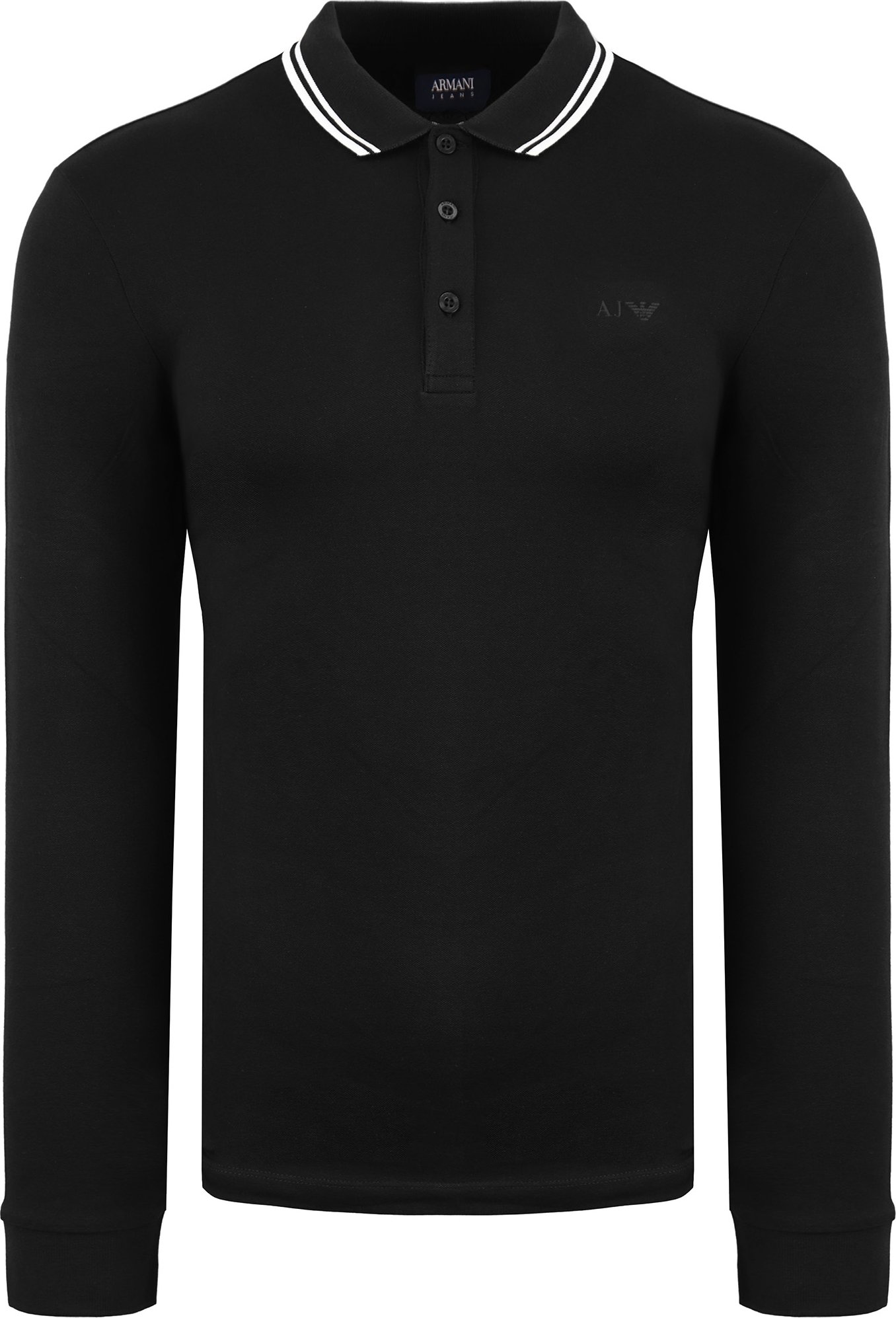Armani Jeans Herren schwarzes Poloshirt