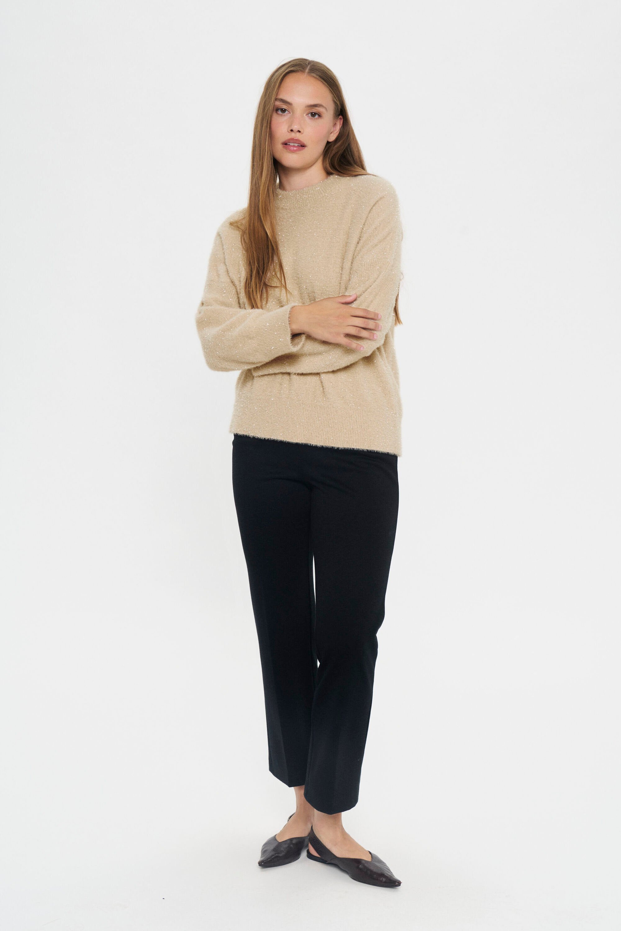 Strickpullover NushaSZ Strickpullover Gerade Passform