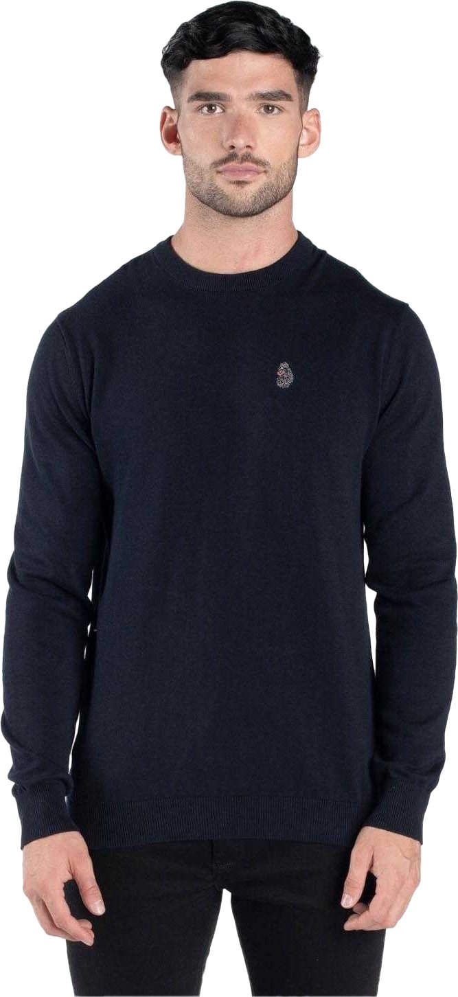 Luke 1977 - "Radon" Pullover Rundhalsausschnitt für Herren (Marine)