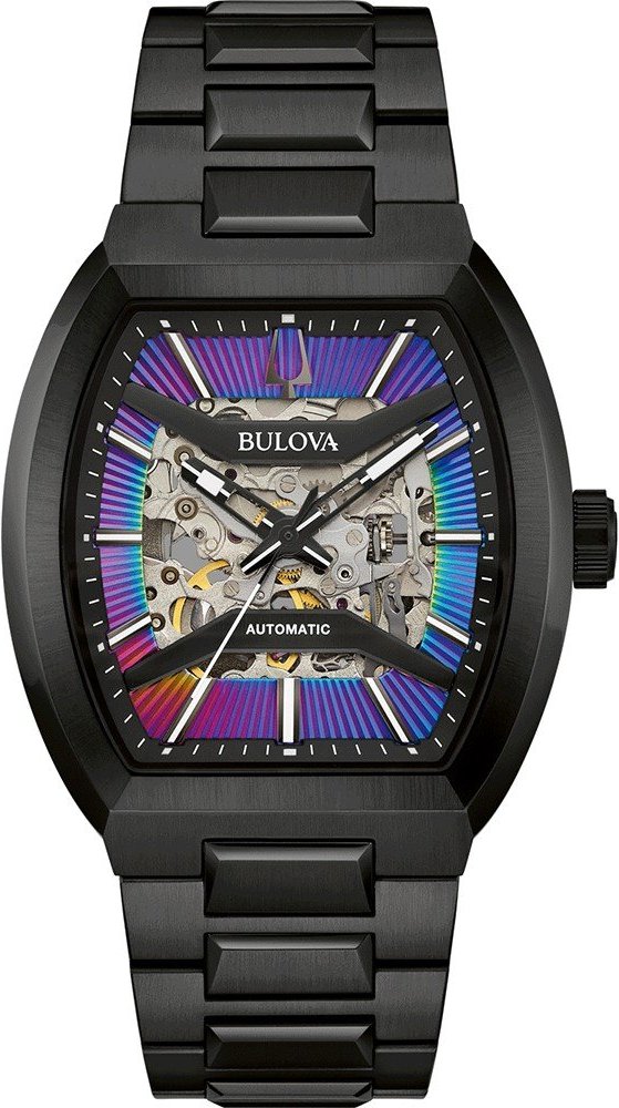 Bulova Maquina Schwarz Herren Armbanduhr 98A320