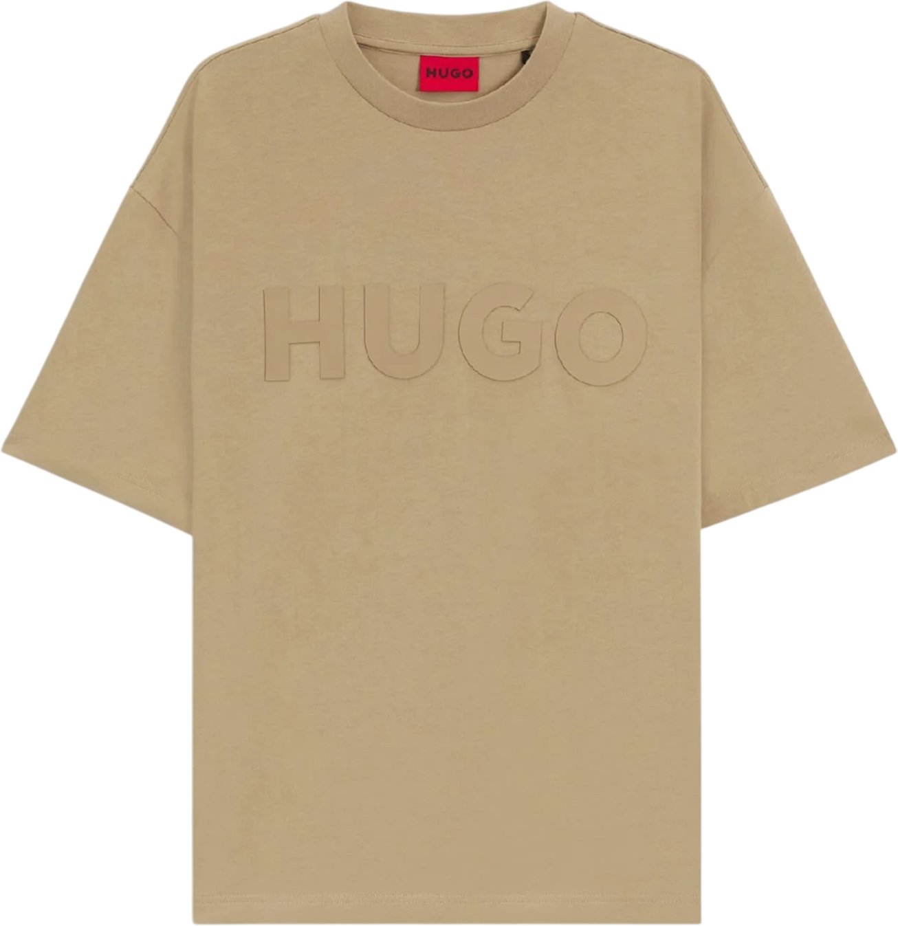 Hugo - "Dinkee" T-Shirt für Herren, Übergroß (Beige)