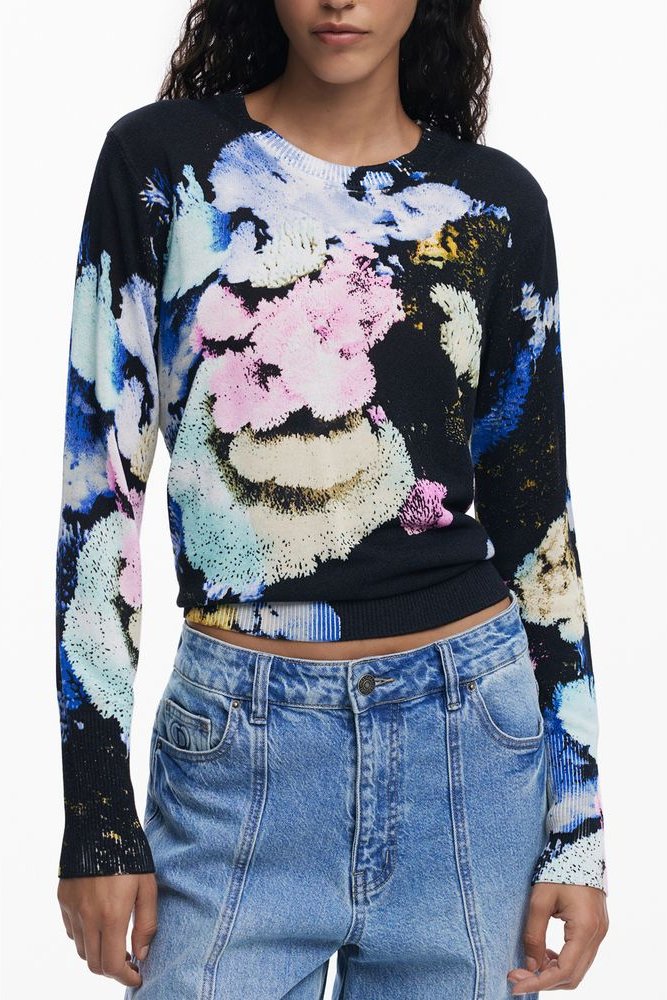 Desigual Nero Viskose Damenjersey