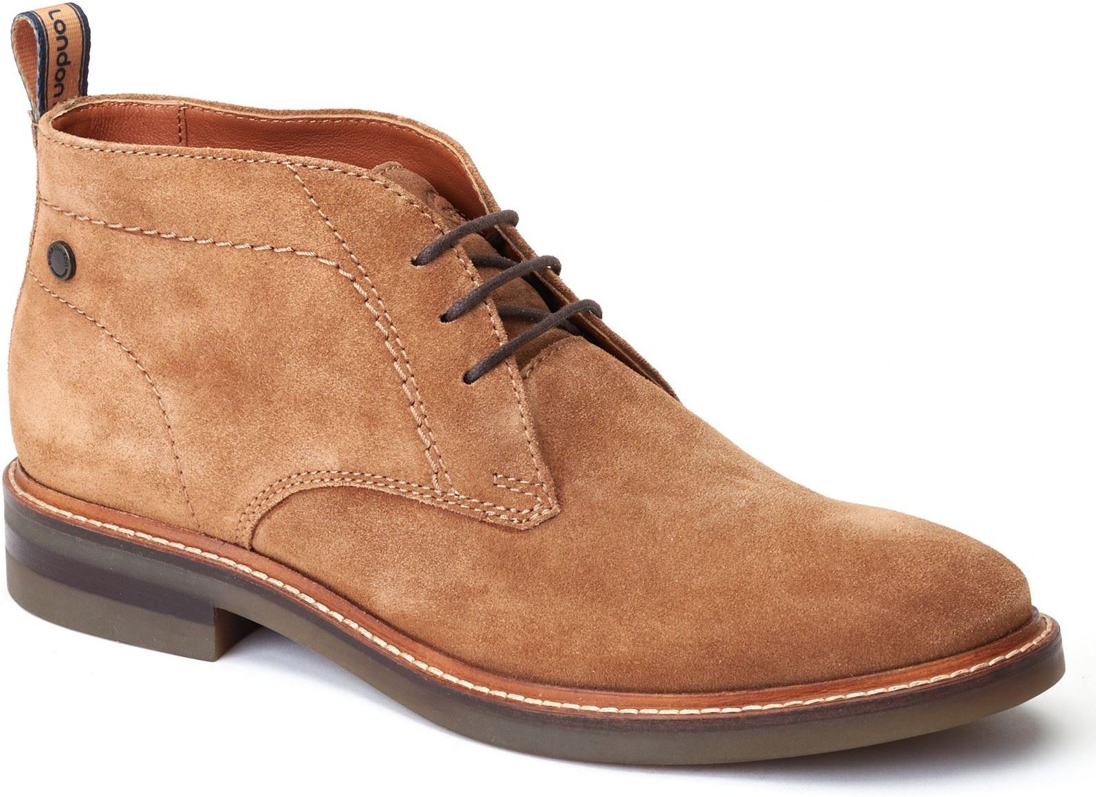 Base London Knebworth Herren Stiefel aus Leder in Ingwerfarbe