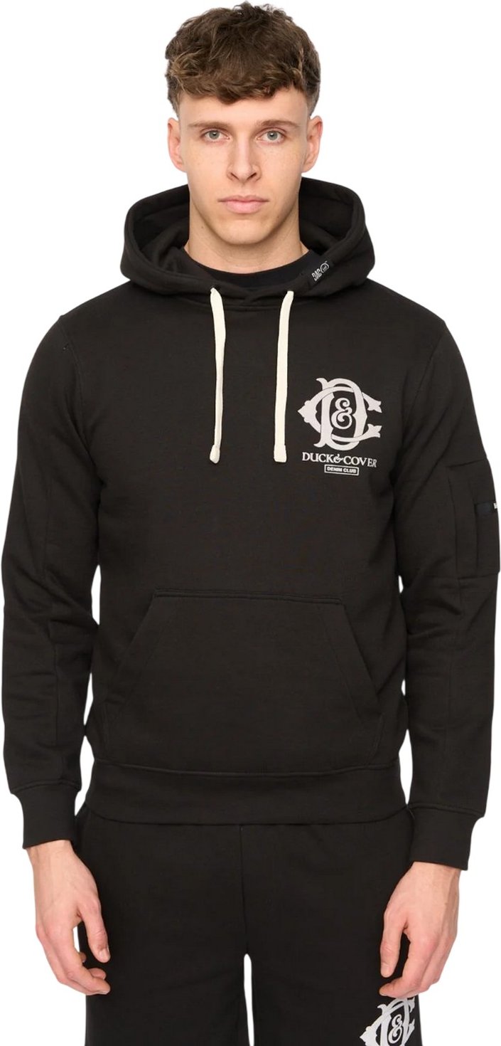 Duck and Cover - "Randolph" Kapuzenpullover für Herren (Schwarz)