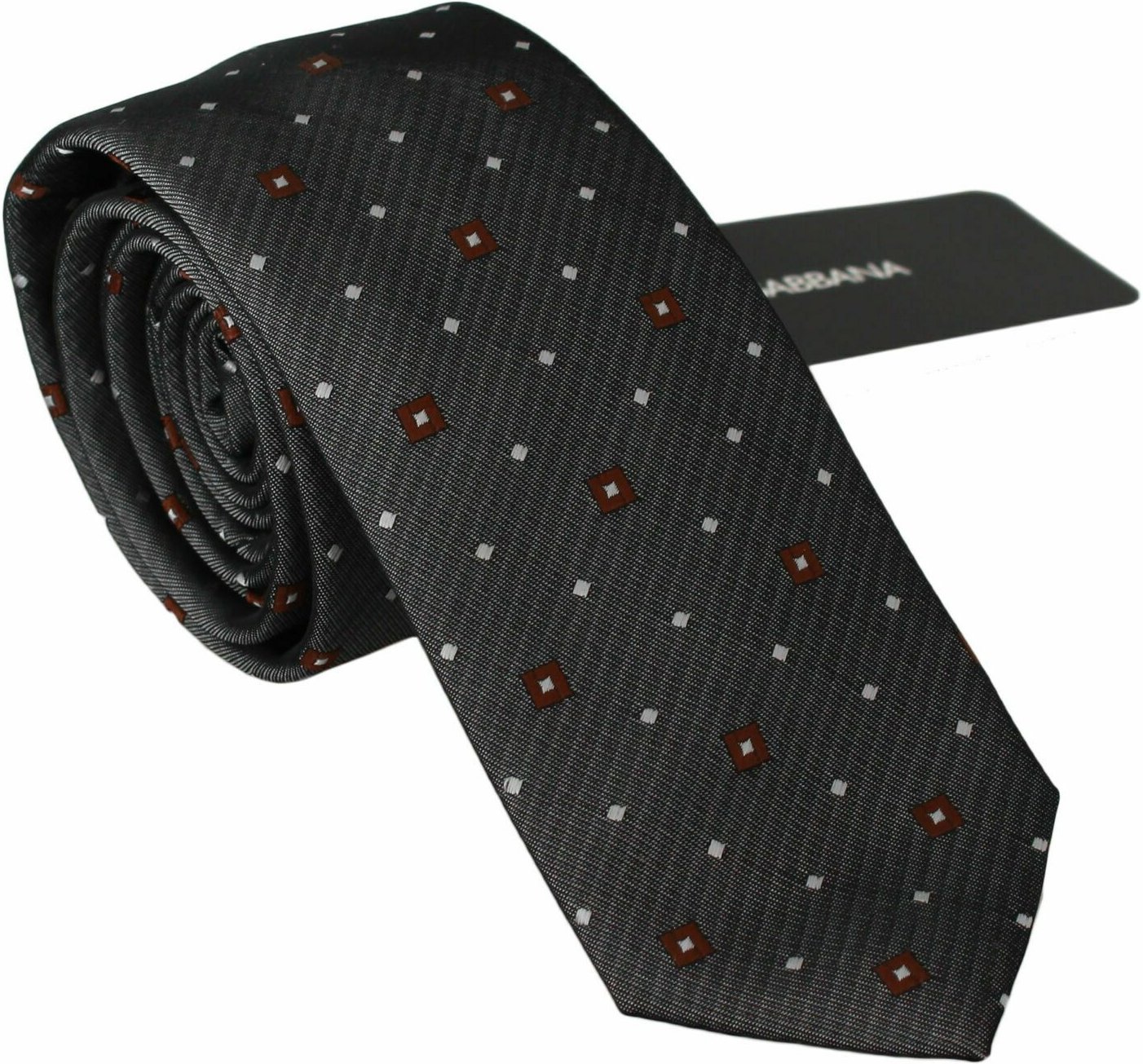 Dolce & Gabbana Gray à motifs classiques Classic Mens Slim Men's Coltie