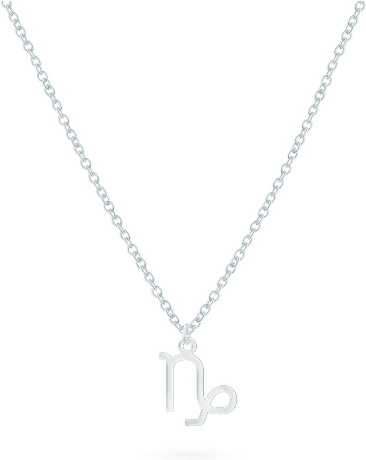 BEKA&BELL Anhänger mit Kette 925-Sterling Silber Glänzend 42cm Steinbock