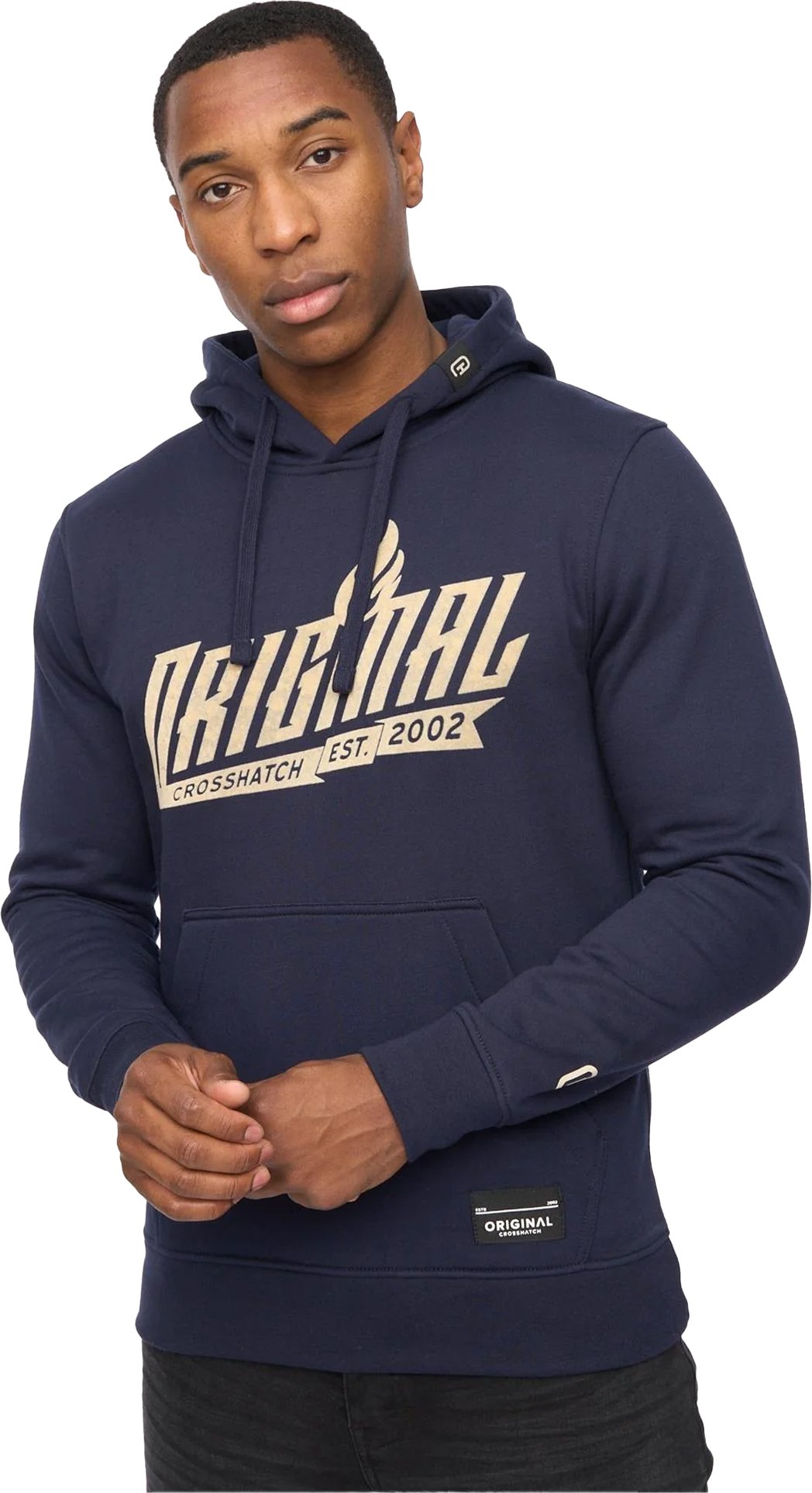 Crosshatch - "Jampstead" Kapuzenpullover für Herren (Marine)