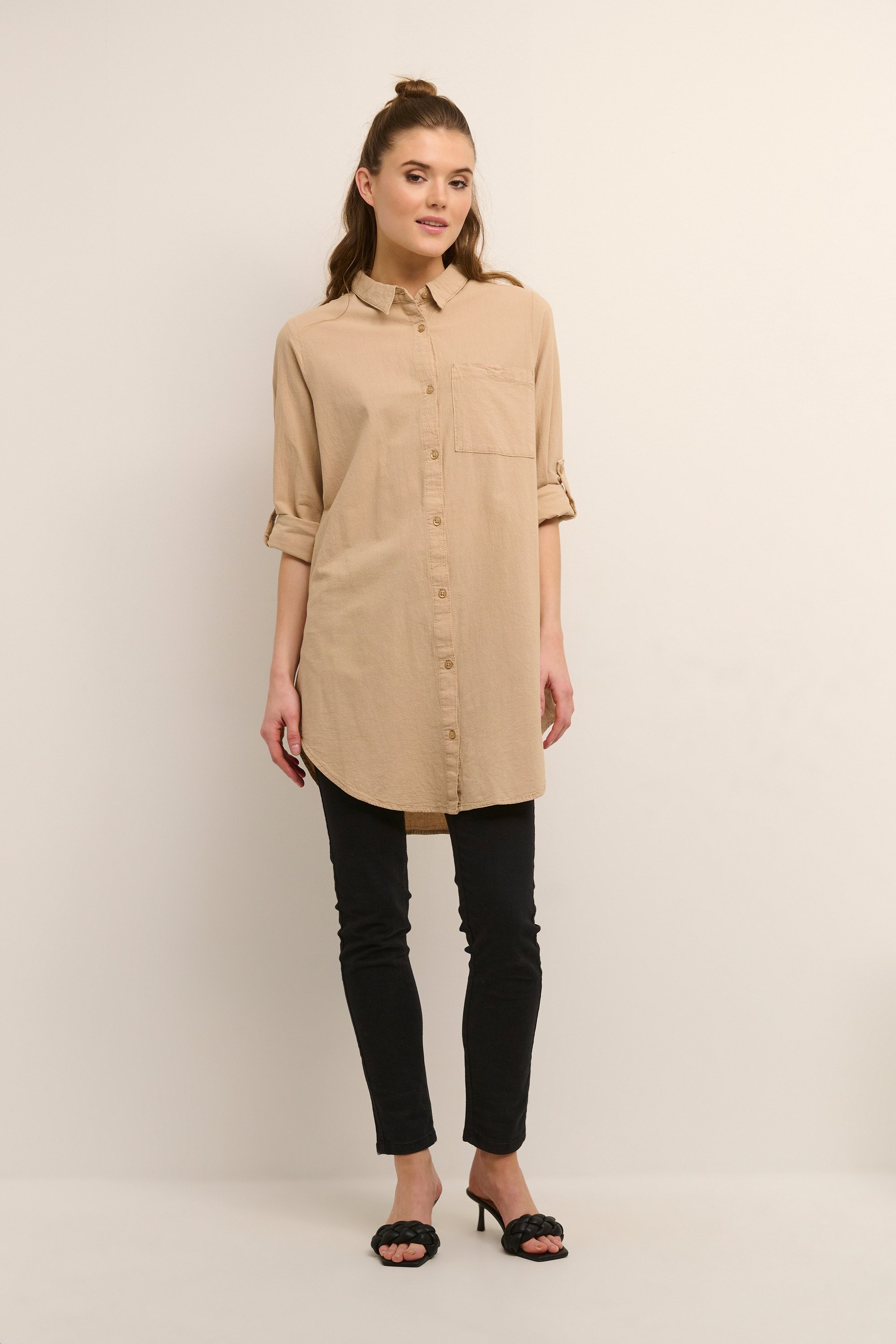Thumbnail - Langarm - Hemd Loose fit sand