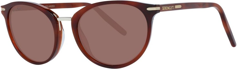 Braune Acetat- und Metall-Sonnenbrille