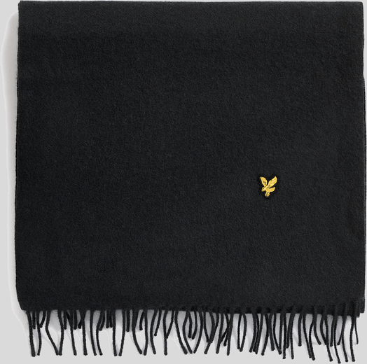 Lyle & Scott Schal aus Lammwollmischung - Schwarz