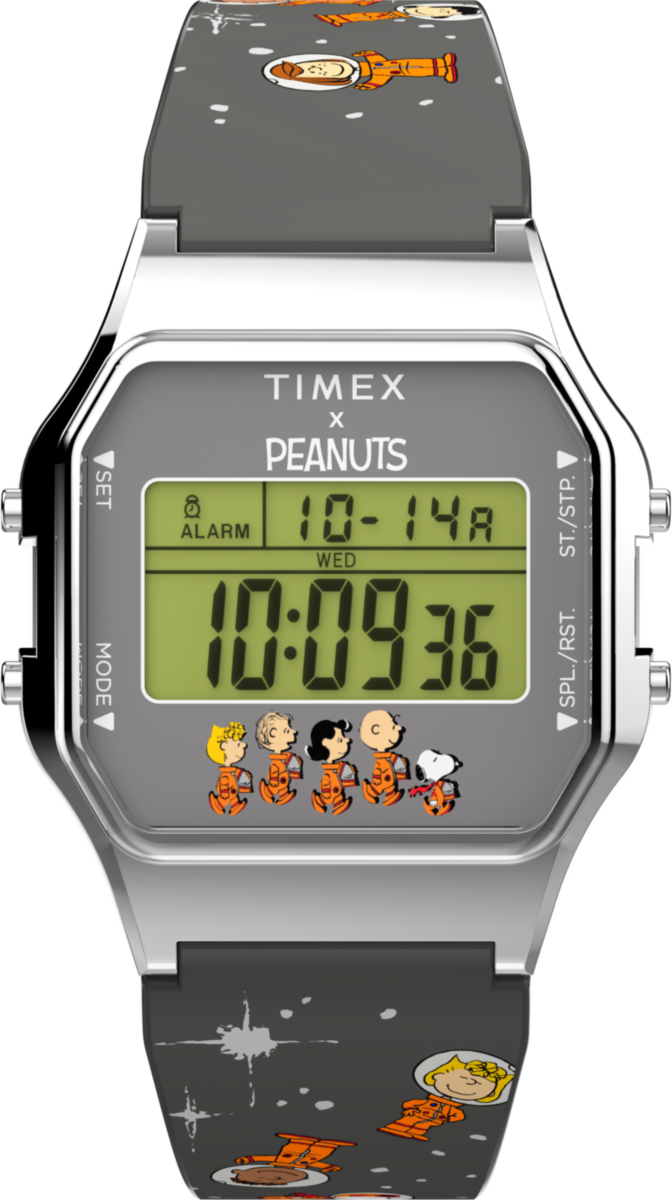 Timex Peanuts Timex 80 Schwarz Herren Armbanduhr TW2W90100