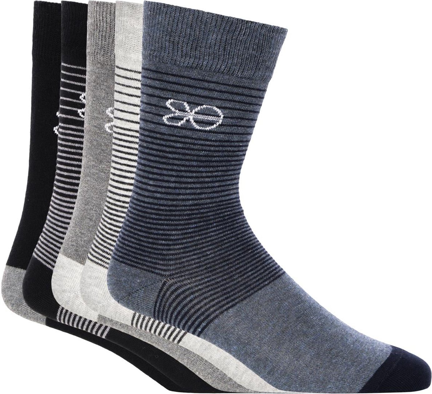 Crosshatch - "Dupez" Socken für Herren(5er-Pack) (Bunt)