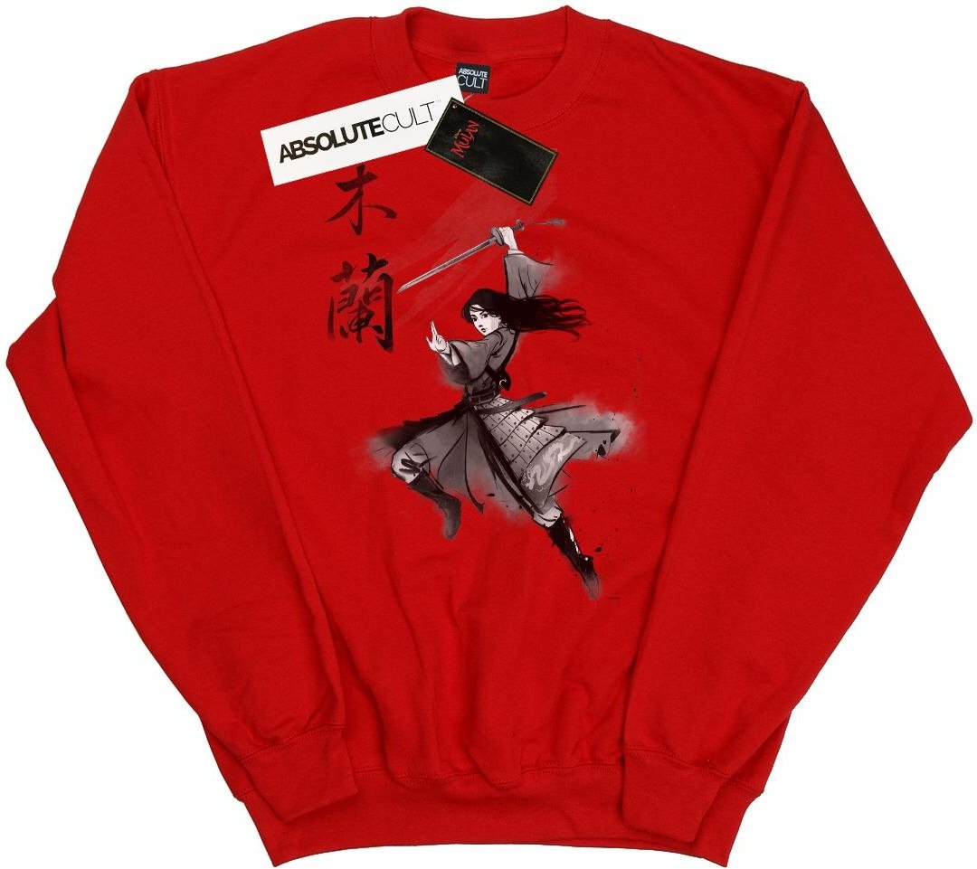 Disney - "Mulan Movie Sword Jump" Sweatshirt für Mädchen (Rot)