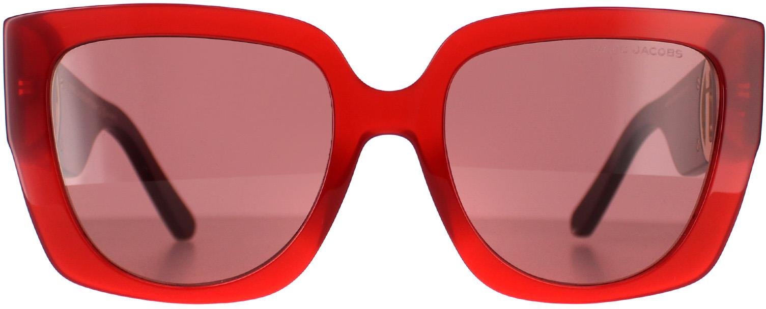 Thumbnail - Marc Jacobs Rectangle Damen Rot Burgund MARC 687/S