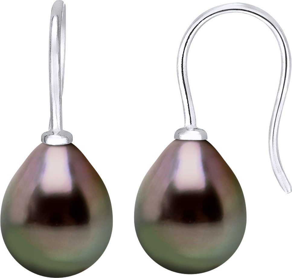 DIADEMA - Ohrringe - Silber und echte Tahiti-Perlen