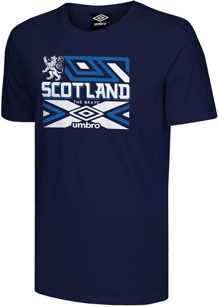 Umbro Schottland Das tapfere Herren-Marine-T-Shirt