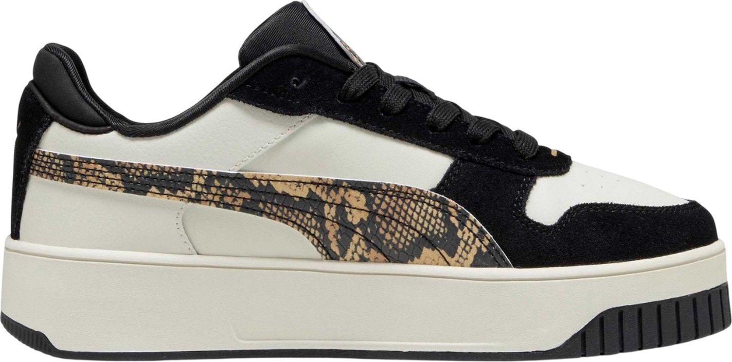 Puma - "Carina Street" Schlangenkette Sneaker für Damen, Leder (Grau/Schwarz)