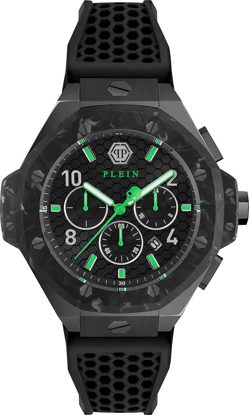Philipp Plein Plein Chrono Royal Herren Schwarz Uhr PWPRA0624