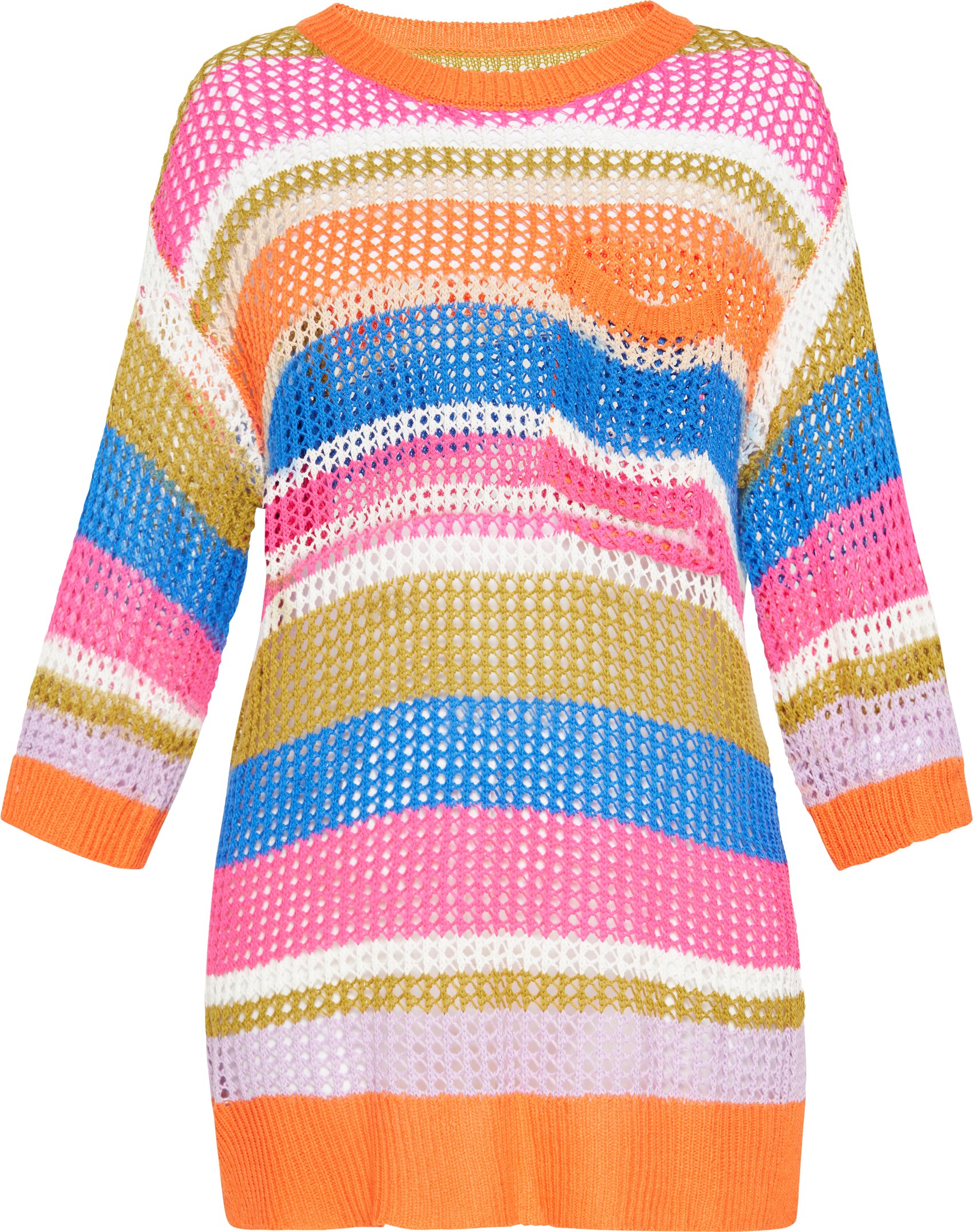 usha Pullover Frauen mehrfarbig orange