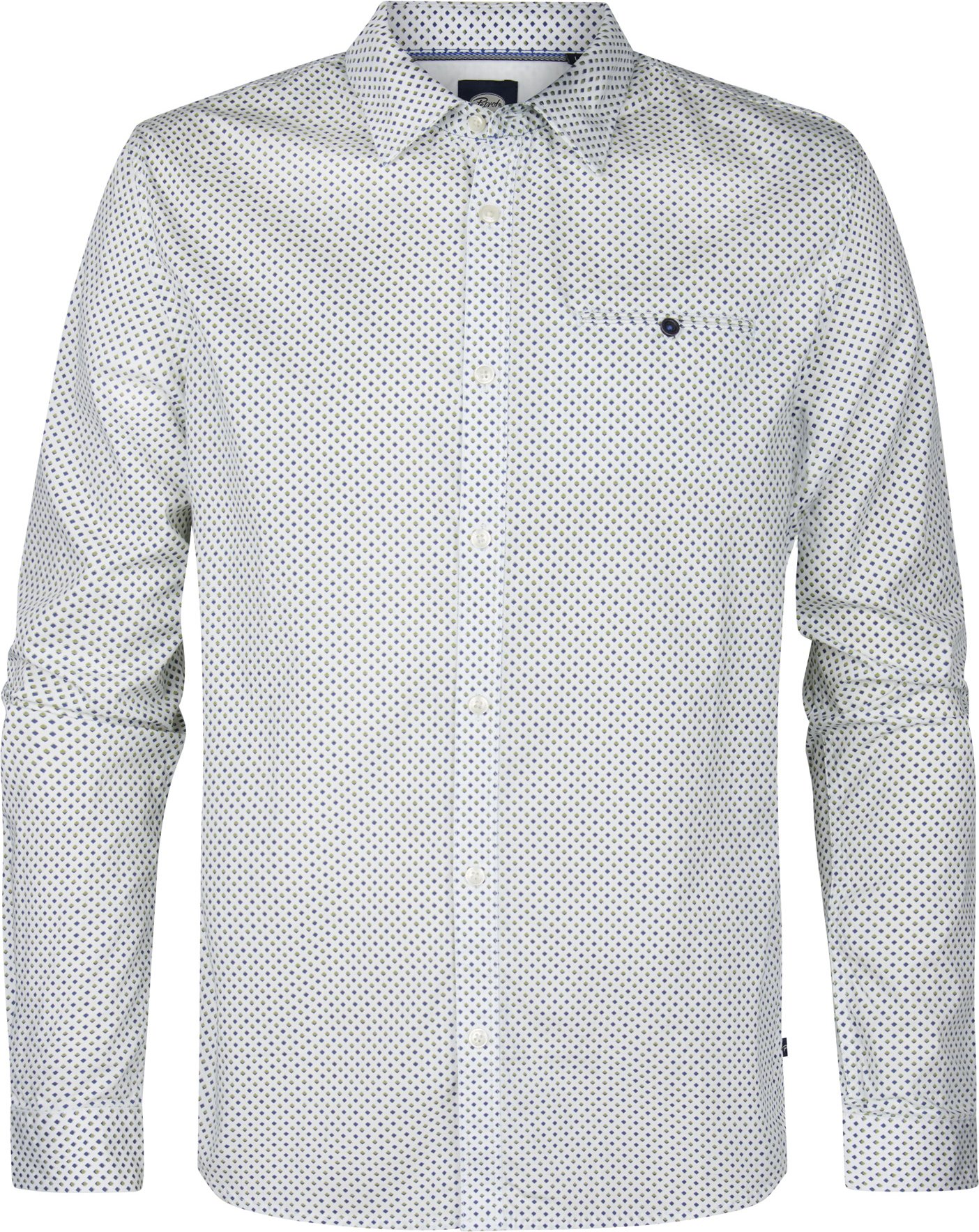 Petrol Industries - Hemd mit Allover-Muster Marinafront Herren - Weiß