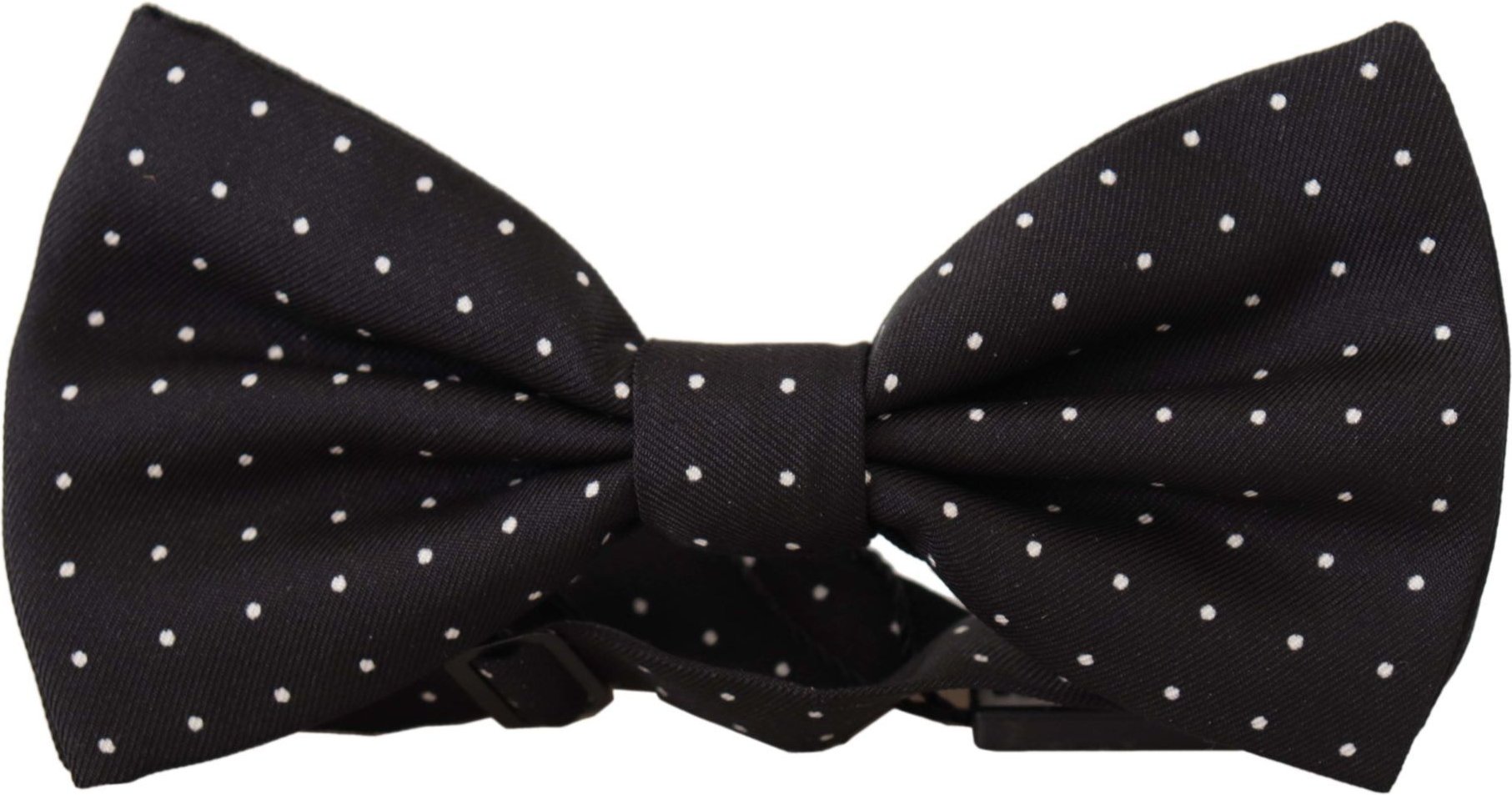 Dolce & Gabbana Graue 100% Seide Verstellbare Hals Papillon Männer Krawatte