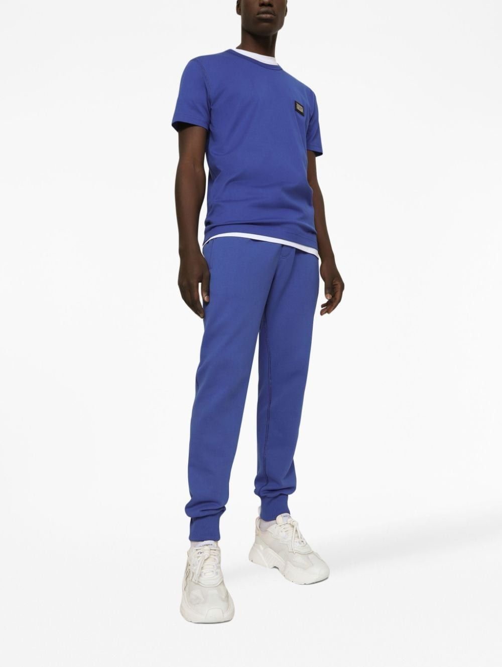 Baumwoll-Rundhalsausschnitt-T-Shirt