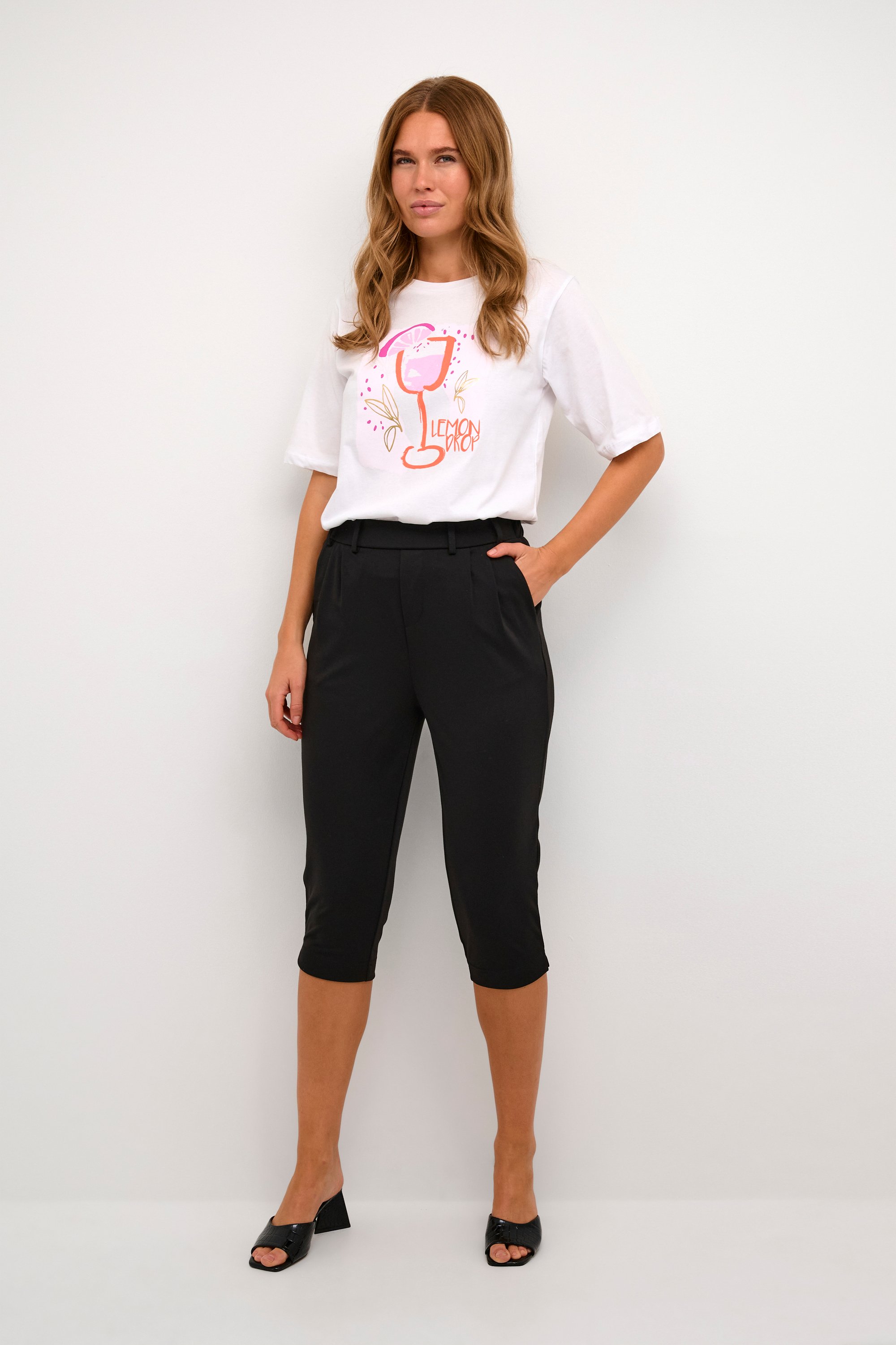 Strickhose Regular fit Black