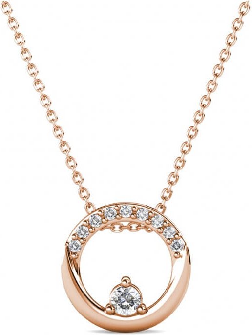 Thumbnail - Clarine-Anhänger - Rosegold und Kristall