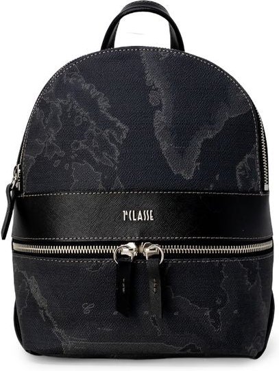 Alviero Martini Prima Classe Schwarzer Leder-Rucksack