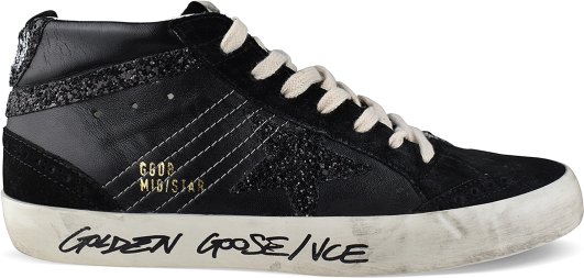 Golden Goose Deluxe Brand Sneakers Mid Star Schwarz