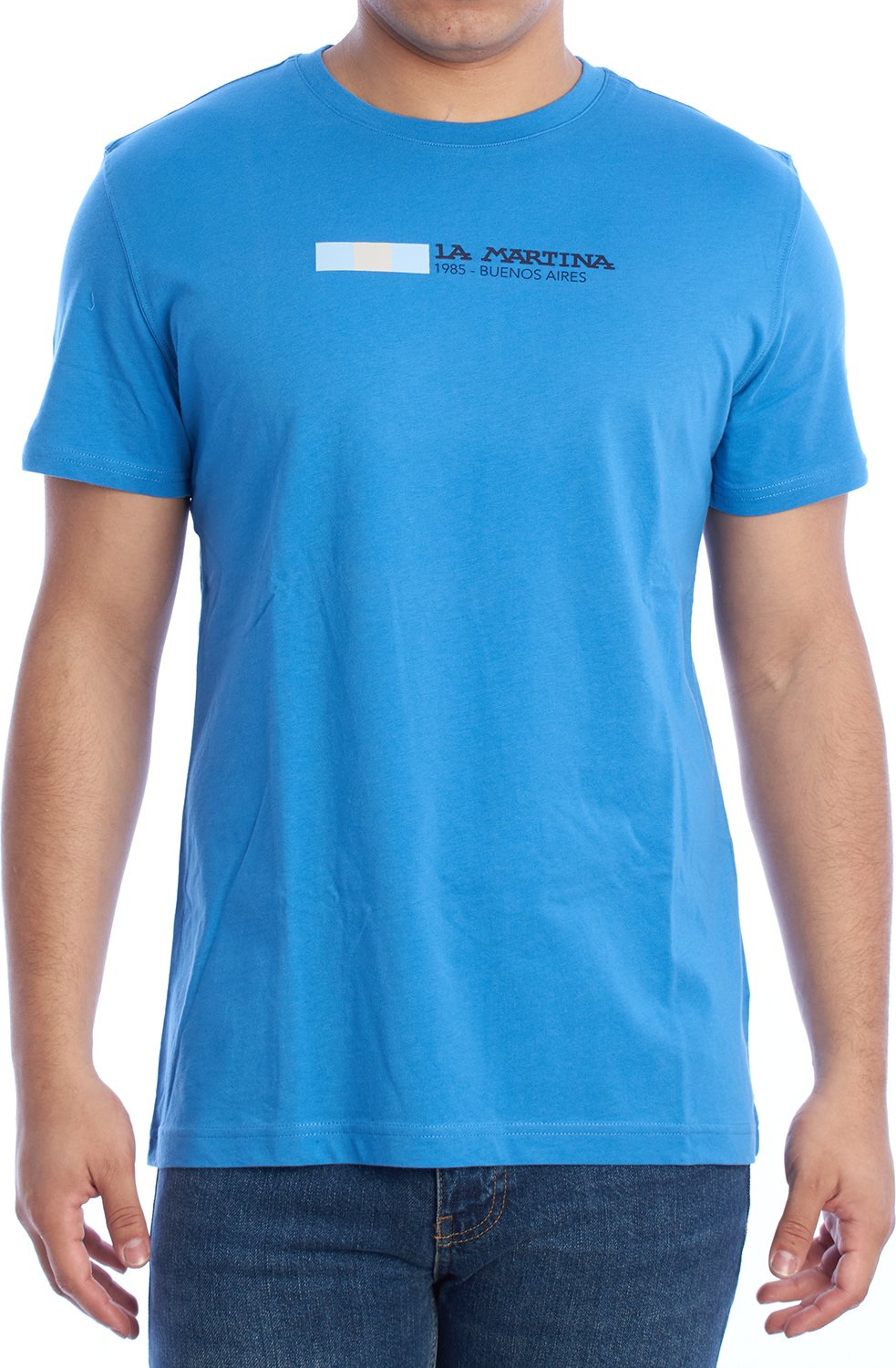 Kurzarm-T-Shirt mit normaler Passform YMR314-JS206 Herren