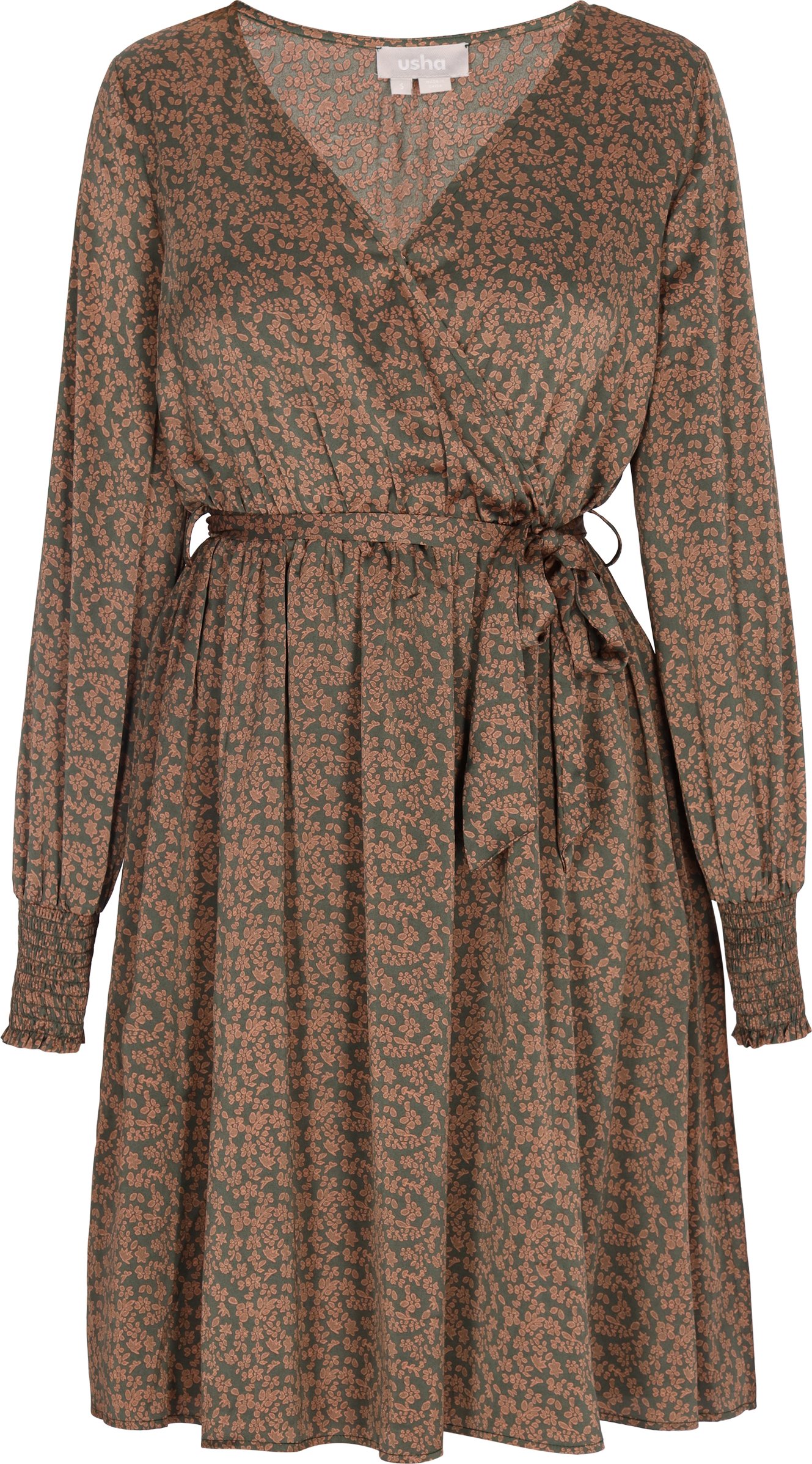 usha Kleid Damen Grün Orange