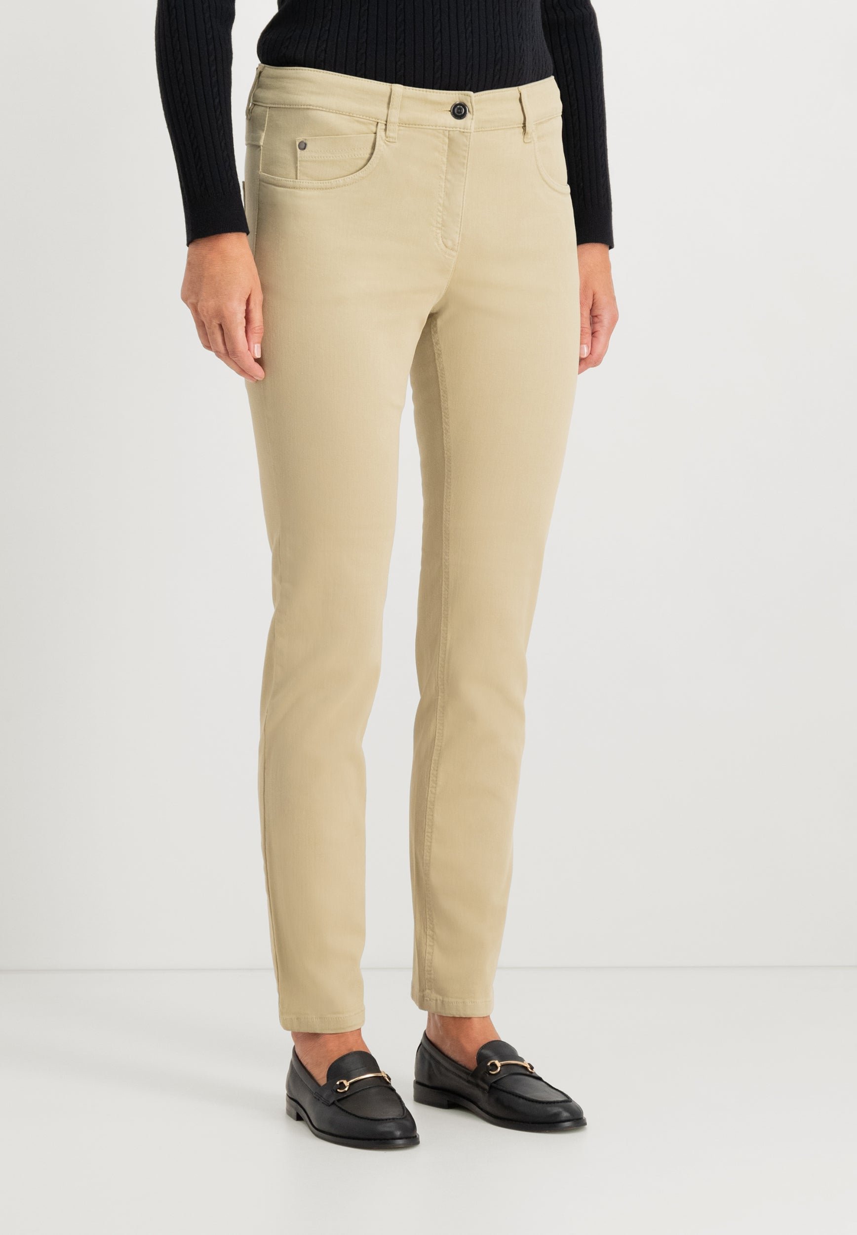 Twigie Farbenfrohe Shape-On Gerade Jeans | Kitt