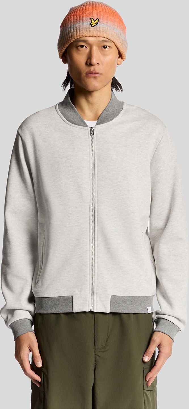 Thumbnail - Lyle & Scott Halb Raglan Ärmels Jersey Bomber - Grau