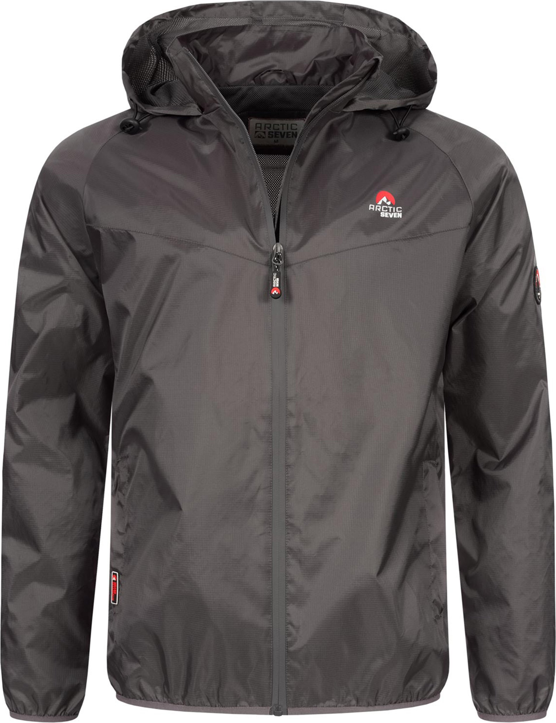 Arctic Seven Herren Regenjacke – Dunkelgrau