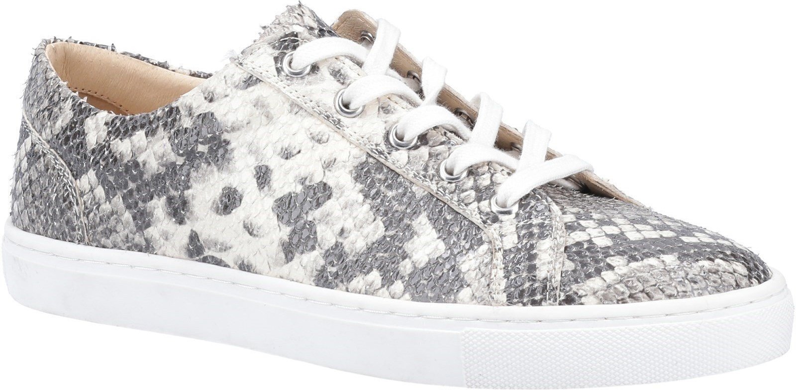 Thumbnail - Hush Puppies Damen/Damen Tessa Python Print Lederschuhe (Grau/Weiß)