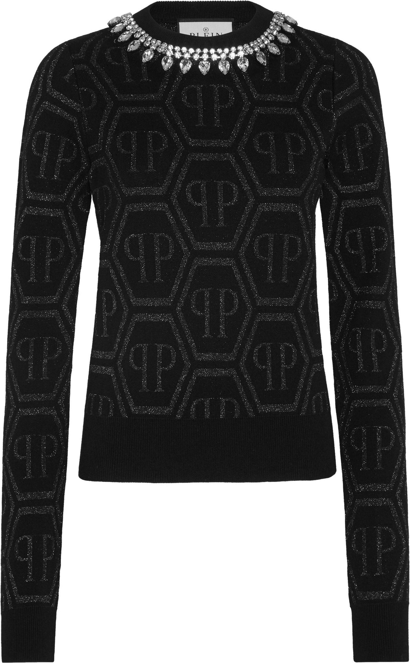 Rundhalspullover Monogram