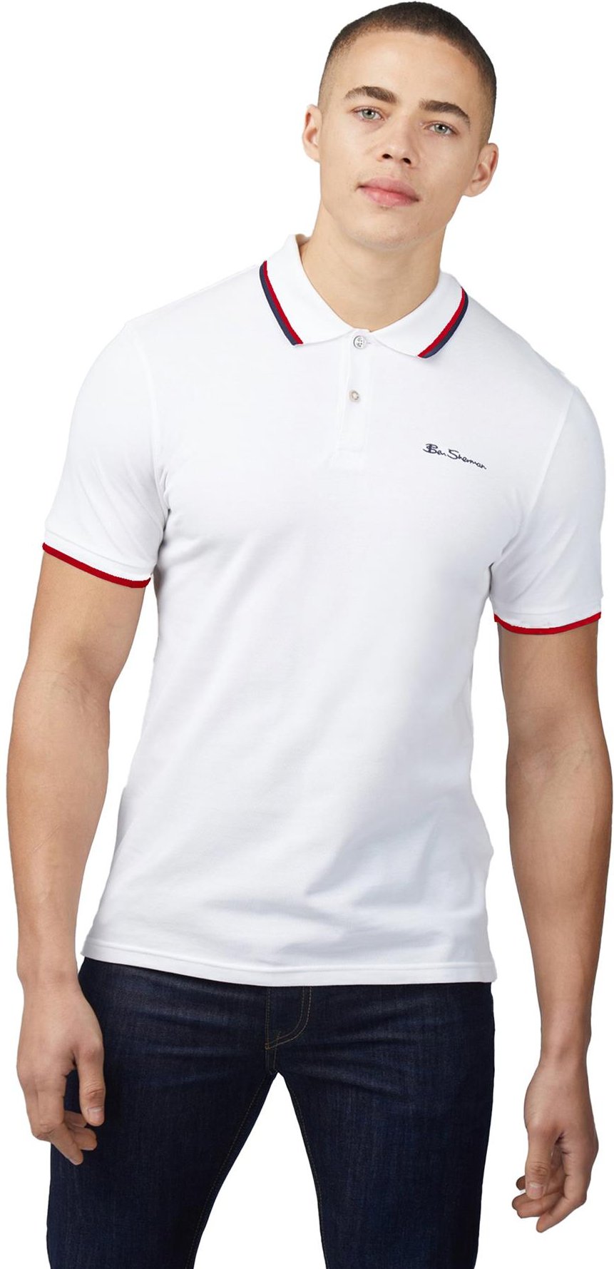 Ben Sherman | Herren Polohemd mit Spitze